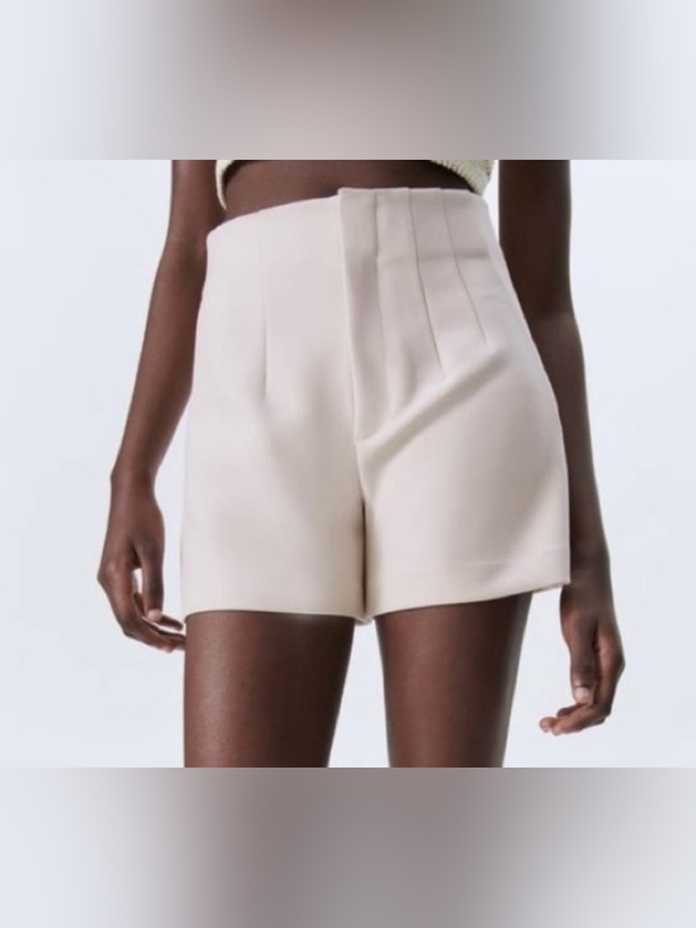 NWT Zara High Waisted Bermuda Shorts